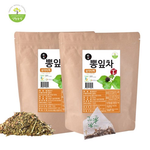 국내산 상엽으로 만든 뽕잎차 100개입 X2, 1.2g, 2개