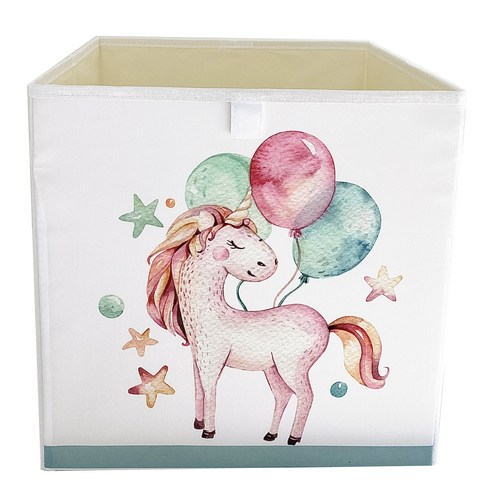 뚜뚜아트 장난감 정리함 수납함 이케아 칼락스 드뢰나 사이즈, 8. 풍선과 유니콘, 1개