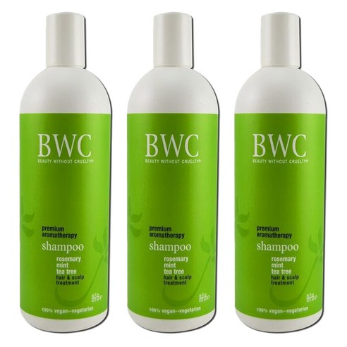 BWC 로즈마리 민트 티트리 샴푸, 473ml, 3개