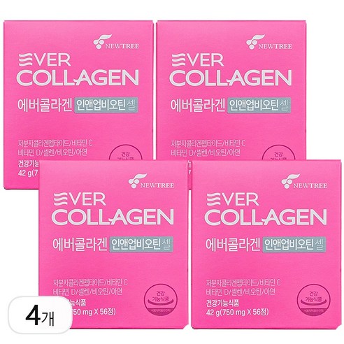 에버콜라겐 인앤업 비오틴 셀 750mg x 56정, 112정, 2개