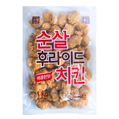 오뗄 순살 후라이드 치킨 1kg