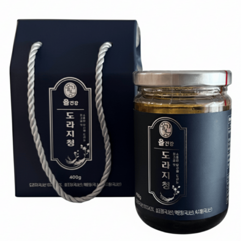 [올건강] 도라지청 약도라지청 국산 400g, 400g, 5개
