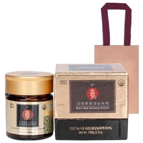 김정환홍삼 농축액 + 쇼핑백 세트, 100g, 1개