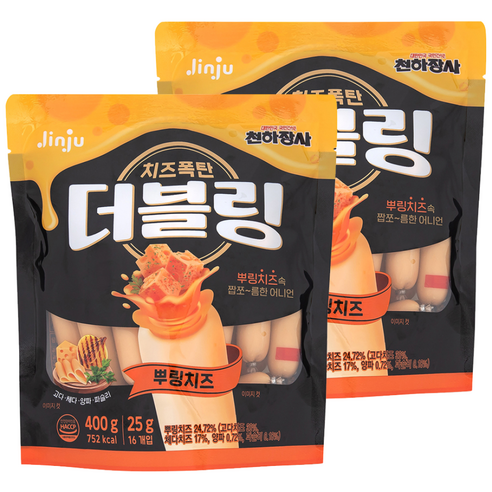 천하장사 더블링 뿌링치즈 파우치