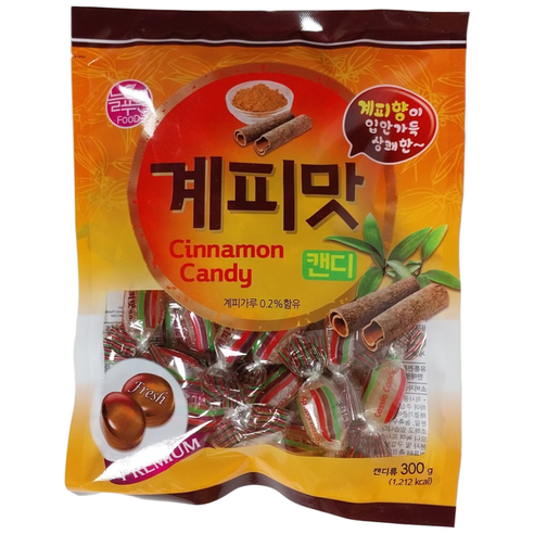 늘푸른식품 계피맛캔디 300g (무료배송), 300g, 4개