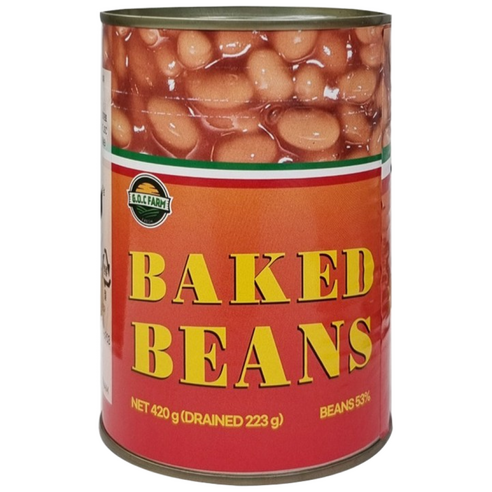 지오씨팜 베이키드빈스 식품 통조림, 420g, 5개