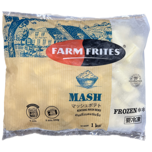 푸드올마켓_ 팜프리츠 매쉬 1kg /으깬감자/냉동 한박스 (1kg x 12ea)-아이스박스무료