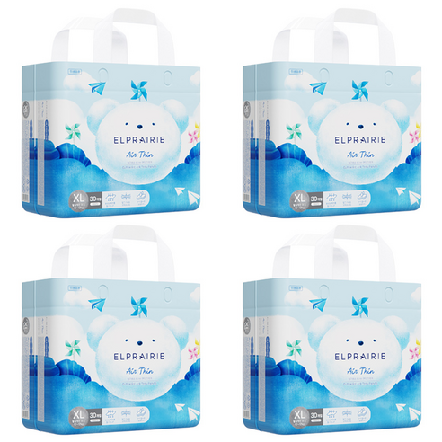 밤새도록 꿀잠 보장! 엘프레리 에어씬 팬티 기저귀 솔직 후기 엘프레리기저귀