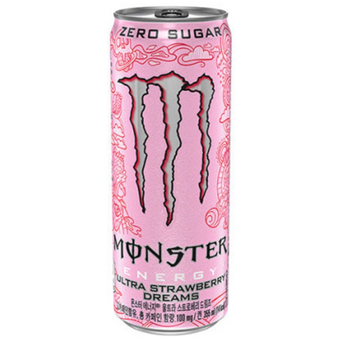 몬스터에너지 드링크 울트라 스트로베리 드림즈, 355ml, 6개