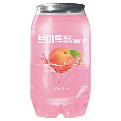 브이톡 핑크복숭아에이드 350ml 24페트
