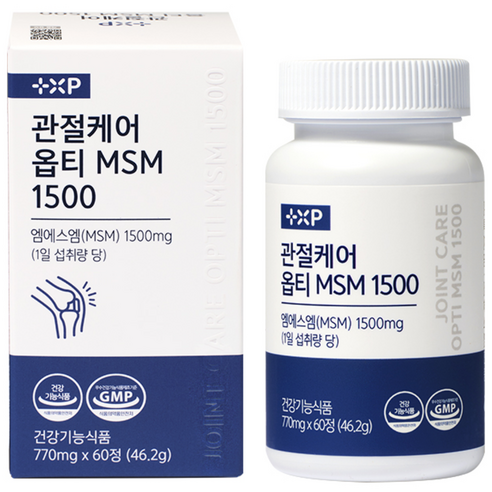 관절케어 MSM 옵티 1500 관절 영양제 건강기능식품, 3개, 60정