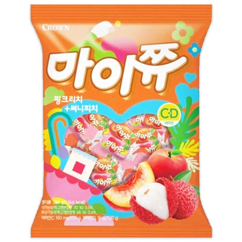 마이쮸필로우(대용량) 핑크리치+써니피치 284g