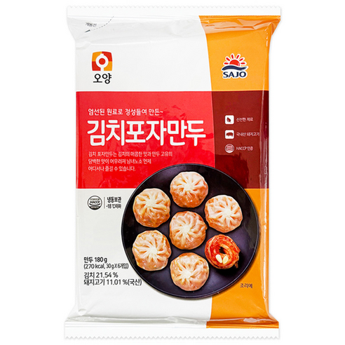사조오양 김치 포자만두 180gx10봉