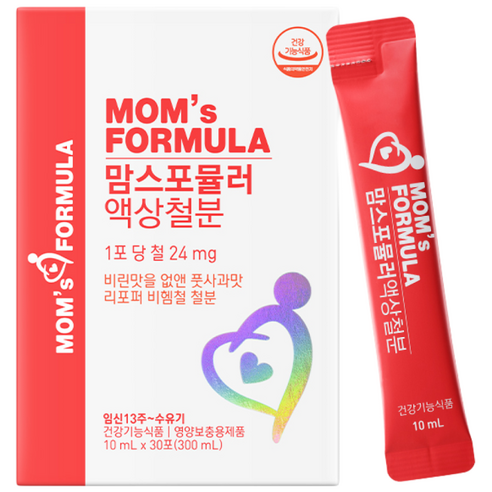 맘스포뮬러 액상 철분 임산부 철분제 리포퍼 철분 영양제 1달분, 3개, 30회분