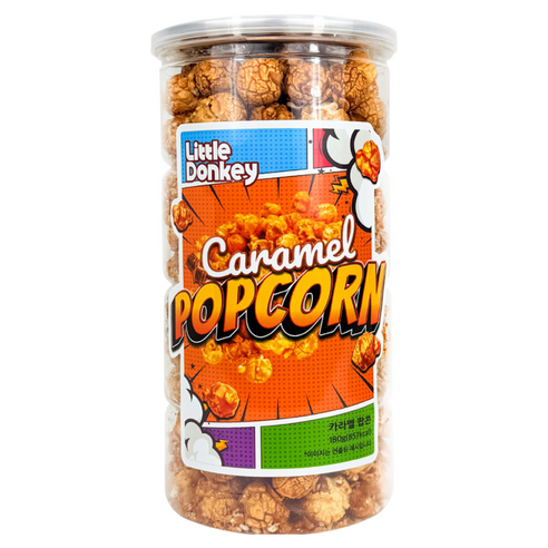 리틀동키 저금통 카라멜 팝콘, 3개, 180g