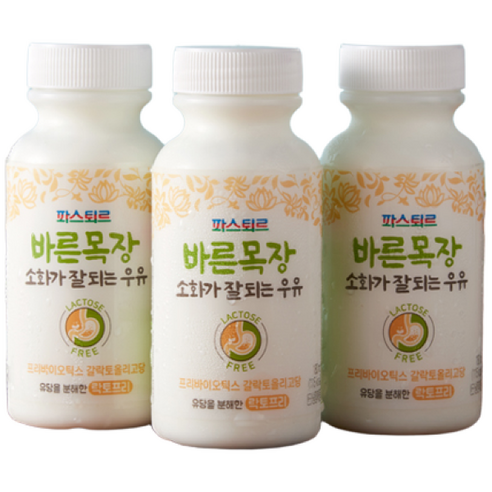 파스퇴르 소화가 잘 되는 우유 180ml, 180ml, 10개