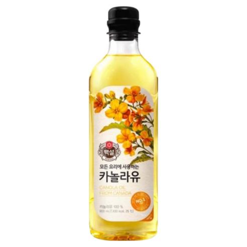 백설 카놀라유, 500ml, 4개