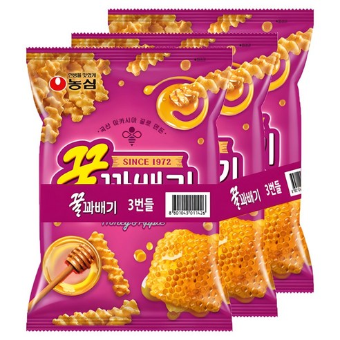 농심 꿀꽈배기 70g x 3개, 70g, 3개