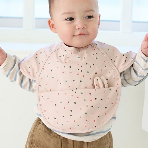 맘마 전쟁 종결템 마롤로뜨 아기 방수 턱받이 침받이