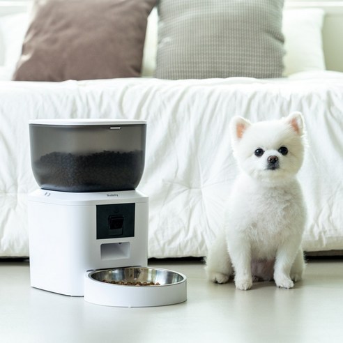 [5G/블루투스] 라빌리 강아지 고양이 스마트 자동급식기 영상카메라 각도조절