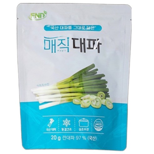 동결건조 대파 간편 큐브형 안심 필수식재료