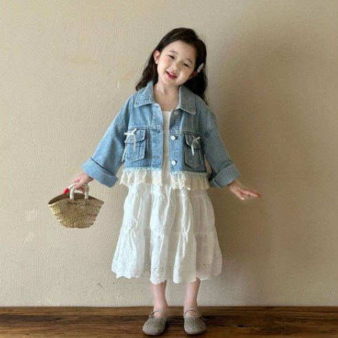 샤라랄데님자켓원피스세트