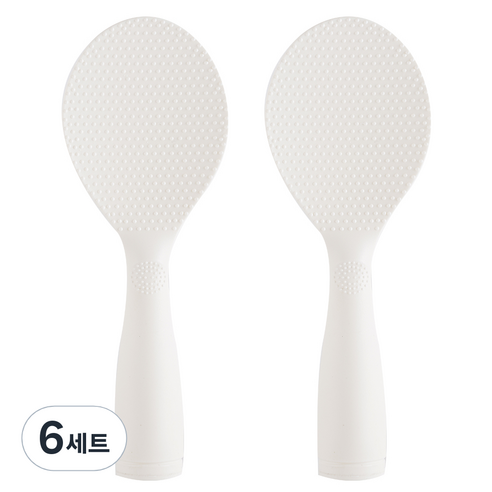 아케이바이 프리미엄 튼튼한 스탠딩 주걱 2개입, 화이트, 6세트