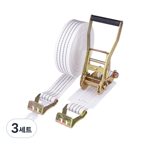 신명 자동바 세트 50mm 깔깔이바 라쳇바 화물바 고정바 주걱, 3세트