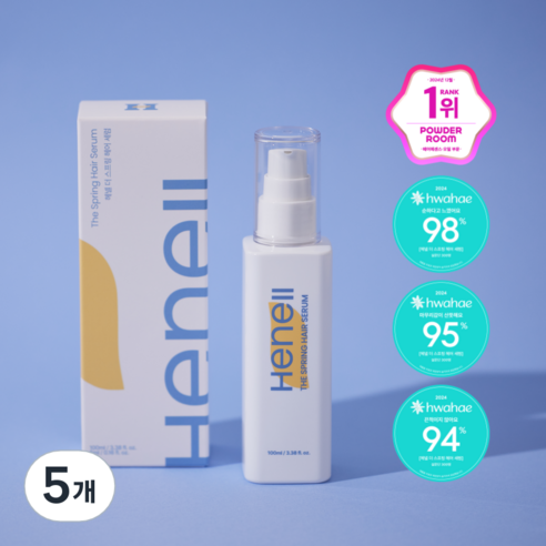 헤넬 더 스프링 헤어 세럼 (마른모발용), 5개, 105ml