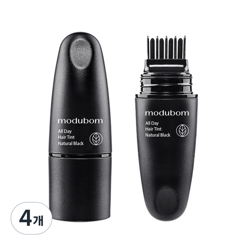 모두봄 올데이 새치커버 헤어틴트 7g, 4개, 내추럴 블랙