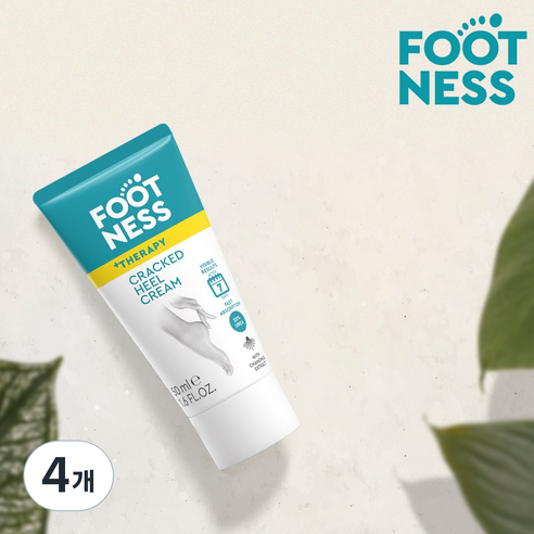 풋네스 풋 테라피 발뒤꿈치 보습 크림, 4개, 50ml, 1개입