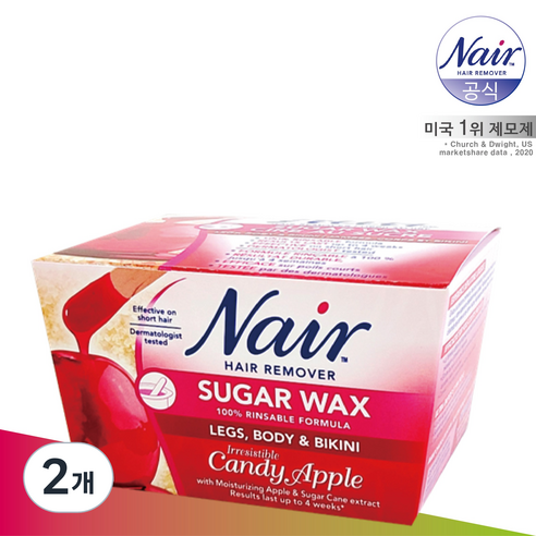 네어 애플 슈가 제모왁스 BODY, 300g, 2개