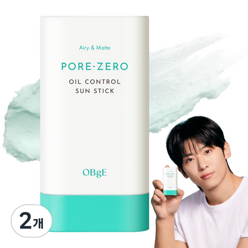포어제로 오일 컨트롤 선스틱 SPF50+ PA++++, 2개, 18g