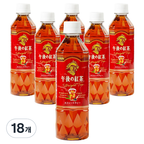 기린 오후의 홍차 스트레이트티, 18개, 500ml