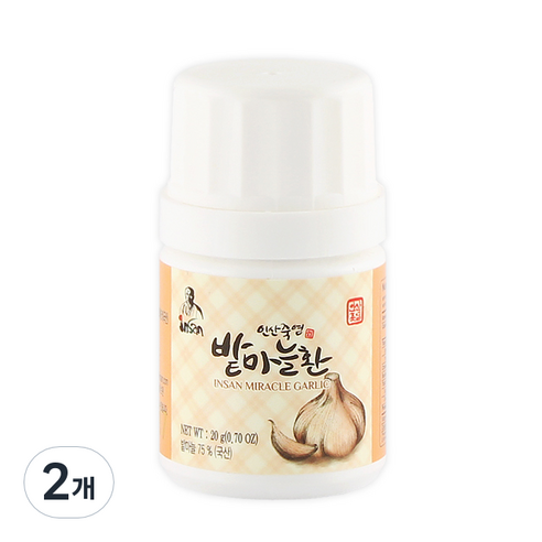 인산죽염 유황 밭마늘환, 20g, 2개