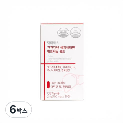 닥터박스 간건강엔 헤파비타민 밀크씨슬 골드 (내과 전문의 성분 배합)