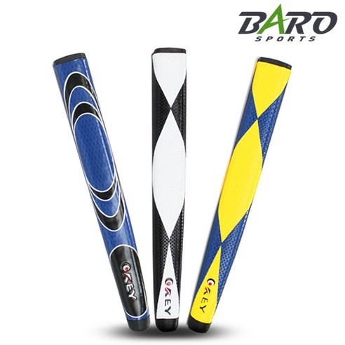 바로스포츠 오케이 점보퍼터그립 셀프그립교체 클럽관리용품, 옐로우