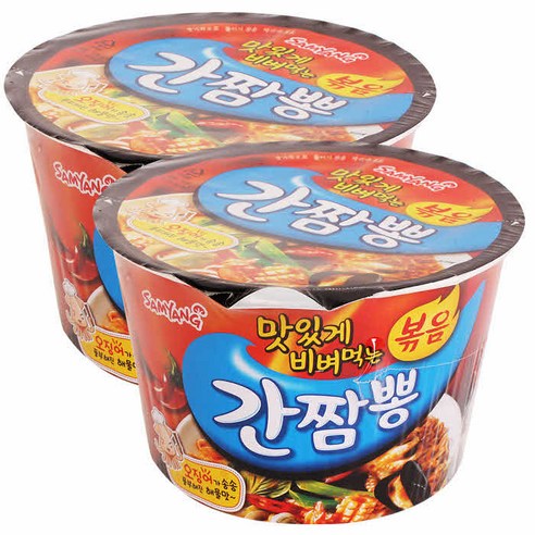 삼양 큰컵라면 4종, 2개