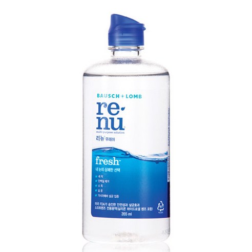바슈롬 리뉴 후레쉬 렌즈세정/보존액 소프트렌즈용, 355ml, 1개