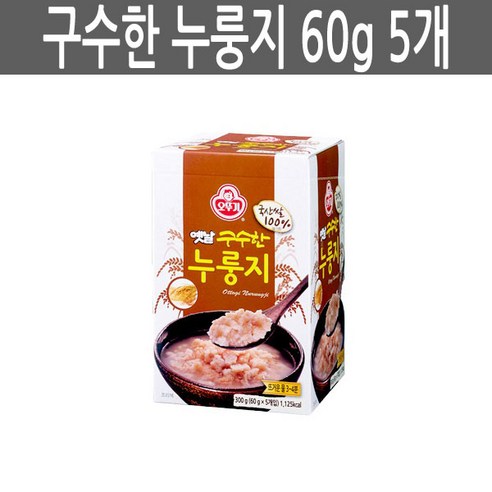 오뚜기 누룽지 5입(60g*5), 60g, 1개