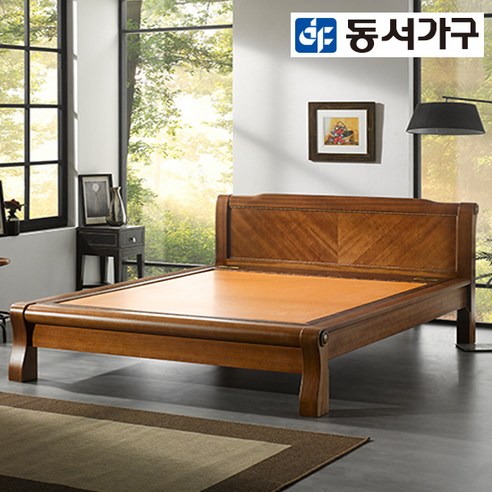 동서가구 M71 편백 인볼브 적용 황토 흙침대 퀸 Q DF634370, 엔틱