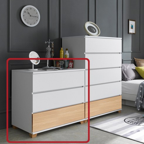 퍼닉에스엠 속깊은 800-3단서랍장, 화이트