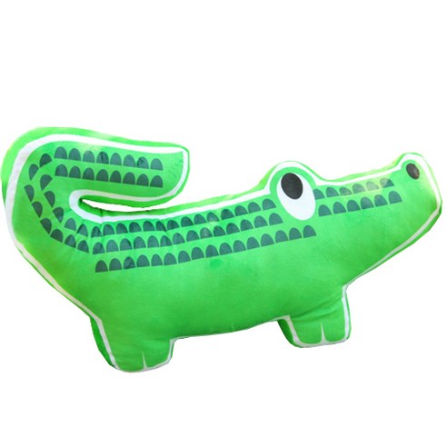 월드도매 라이언 악어 표범 바디필로우 쿠션인형 인형쿠션/수면쿠션, 617악어