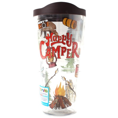 터비스 킵 드링크 핫 & 콜드 텀블러, Happy Camper, 710ml
