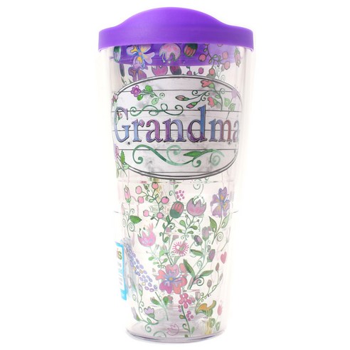 터비스 킵 드링크 핫 & 콜드 텀블러, Grandma Flower, 710ml