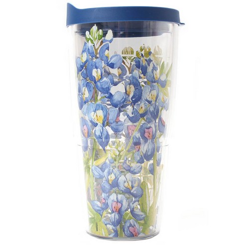 터비스 킵 드링크 핫 & 콜드 텀블러, Bluebonnet On It, 710ml
