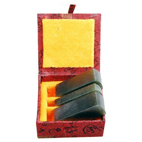 요녕석(녹석)세트 (케이스 포함), 9푼-2.7cmX2.7cmX7cm, 1개