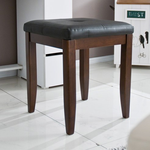 퍼니아트 꼭필요한 원목 화장대의자(완제품), 월낫