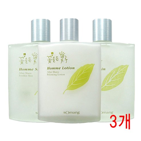 1+1+1 남성 화장품 스킨 로션 꽃을든남자 옴므 스킨 로션, 1개, 스킨 140ml x 2개 + 로션 140ml