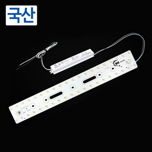 LED모듈 국산 욕실주방용 슬림20W 모듈기판+안정기, 주광색, 1개